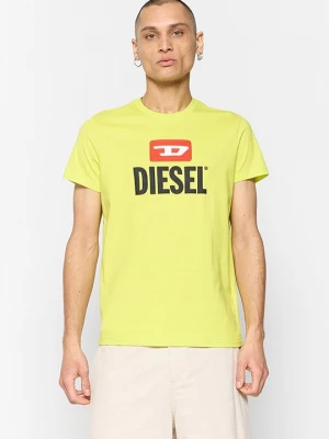 Foto van product T-shirt print Diesel geel