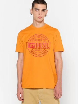 Foto van product T-shirt print Diesel oranje