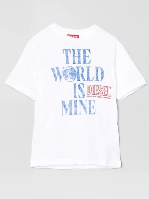 Foto van product T-shirt print Diesel wit