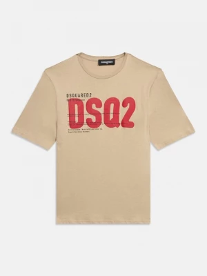 Foto van product T-shirt print Dsquared2 beżowy