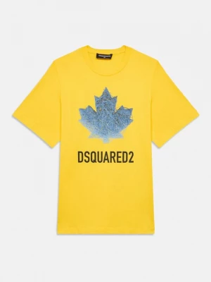 Foto van product T-shirt print Dsquared2 geel