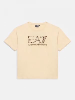 Foto van product T-shirt print EA7 Emporio Armani beżowy