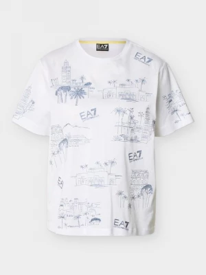 Foto van product T-shirt print EA7 Emporio Armani wit