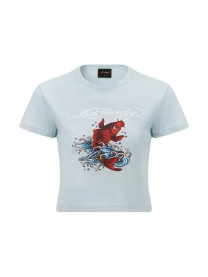 Foto van product T-shirt print Ed Hardy blauw