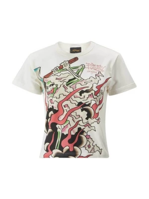 Foto van product T-shirt print Ed Hardy wit