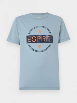 Foto van product T-shirt print Esprit lichtblauw