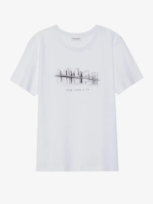 Foto van product T-shirt print Even&Odd By Zalando wit