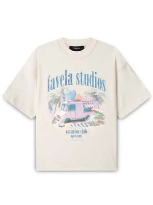 Foto van product T-shirt print FAVELA crème