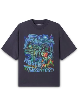 Foto van product T-shirt print FAVELA zwart