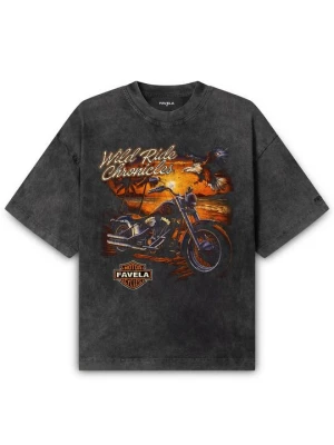 Foto van product T-shirt print FAVELA zwart