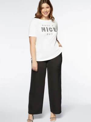 Foto van product T-shirt print Fiorella Rubino wit