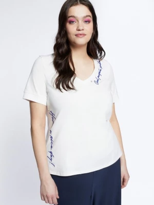 Foto van product T-shirt print Fiorella Rubino wit