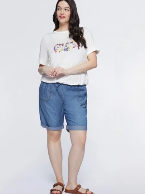 Foto van product T-shirt print Fiorella Rubino wit