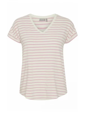 Foto van product T-shirt print Fransa donkerroze