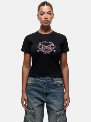 Foto van product T-shirt print Good For Nothing zwart