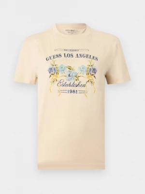 Foto van product T-shirt print Guess beżowy