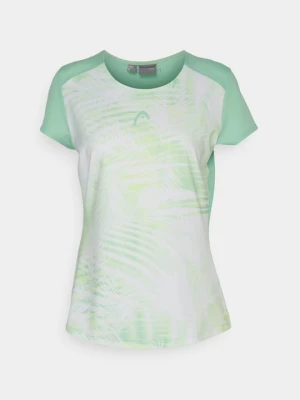 Foto van product T-shirt print Head mintgroen