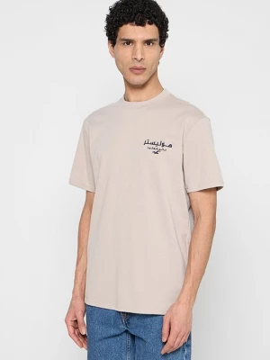 Foto van product T-shirt print Hollister Co. beżowy