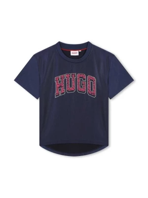Foto van product T-shirt print Hugo blauw