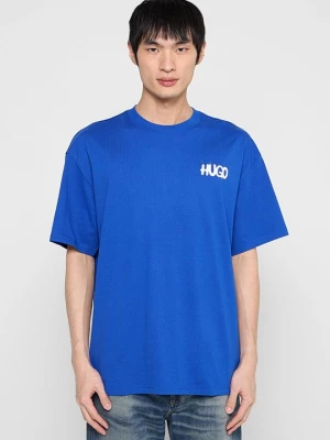 Foto van product T-shirt print Hugo blauw