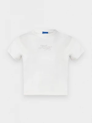 Foto van product T-shirt print Hugo crème