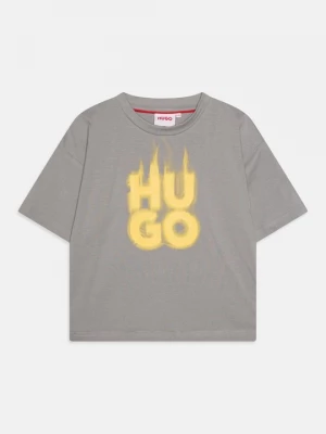 Foto van product T-shirt print Hugo grijs