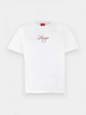 Foto van product T-shirt print Hugo wit