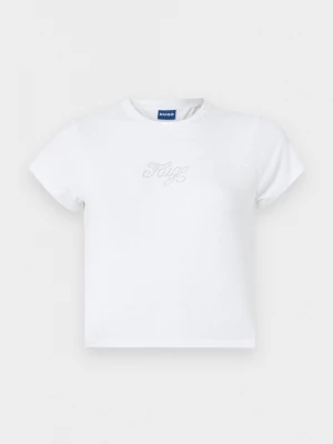 Foto van product T-shirt print Hugo wit