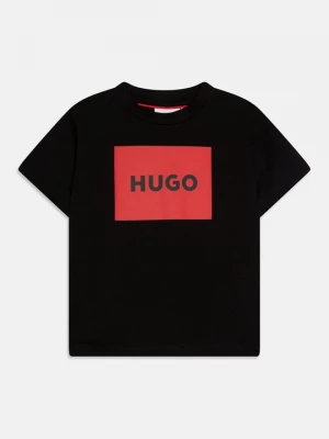 Foto van product T-shirt print Hugo zwart