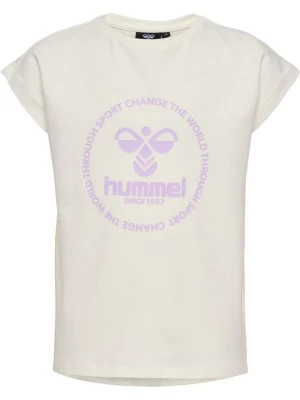 Foto van product T-shirt print Hummel crème
