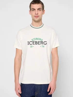 Foto van product T-shirt print Iceberg beżowy