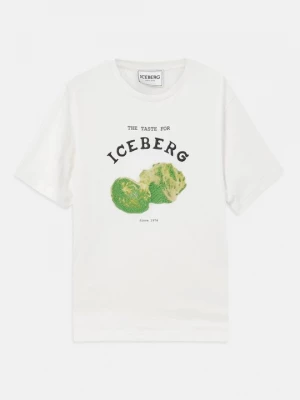 Foto van product T-shirt print Iceberg crème