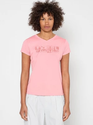 Foto van product T-shirt print icepeak donkerroze