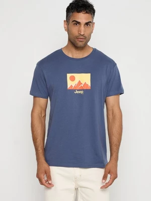 Foto van product T-shirt print Jeep blauw