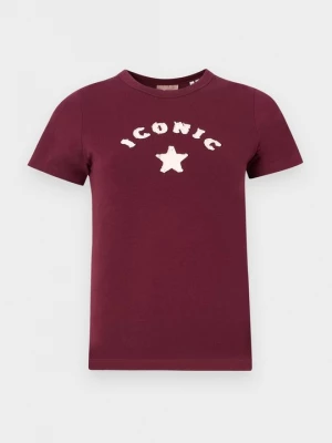 Foto van product T-shirt print JJXX donkerrood