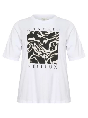 Foto van product T-shirt print Kaffe wit