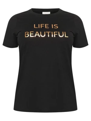 Foto van product T-shirt print Kaffe zwart
