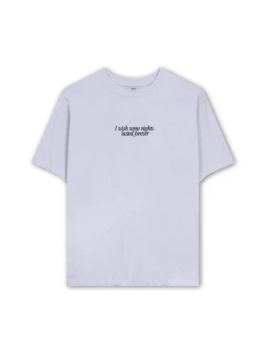 Foto van product T-shirt print Kaotiko lichtblauw