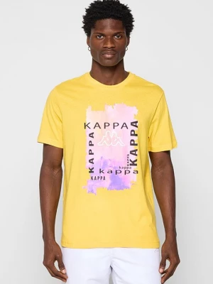 Foto van product T-shirt print Kappa geel