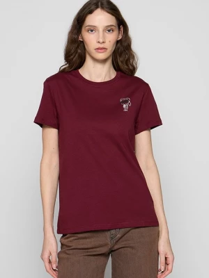 Foto van product T-shirt print KARL LAGERFELD bordeauxrood