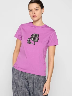 Foto van product T-shirt print KARL LAGERFELD paars