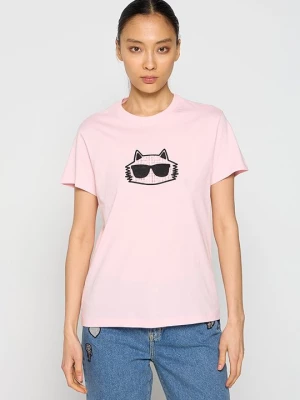 Foto van product T-shirt print KARL LAGERFELD roze