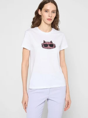 Foto van product T-shirt print KARL LAGERFELD wit