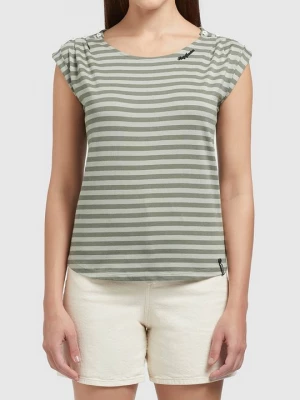 Foto van product T-shirt print khujo olijfgroen