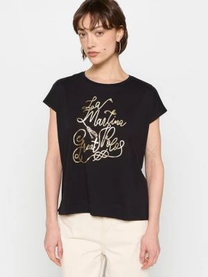 Foto van product T-shirt print La Martina zwart