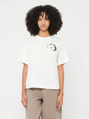 Foto van product T-shirt print Lacoste crème