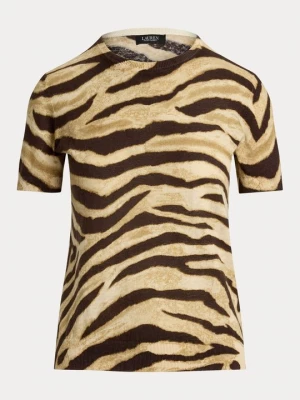 Foto van product T-shirt print Lauren Ralph Lauren beżowy