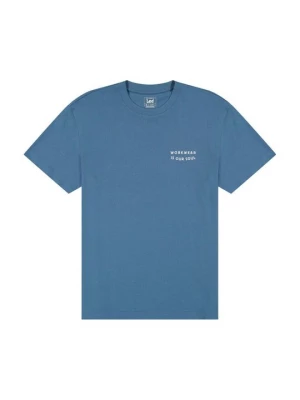 Foto van product T-shirt print Lee blauw