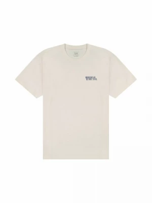 Foto van product T-shirt print Lee crème