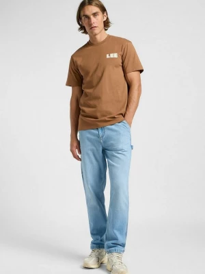 Foto van product T-shirt print Lee lichtbruin